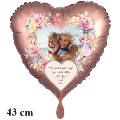 Fotoballon mit Text und Foto